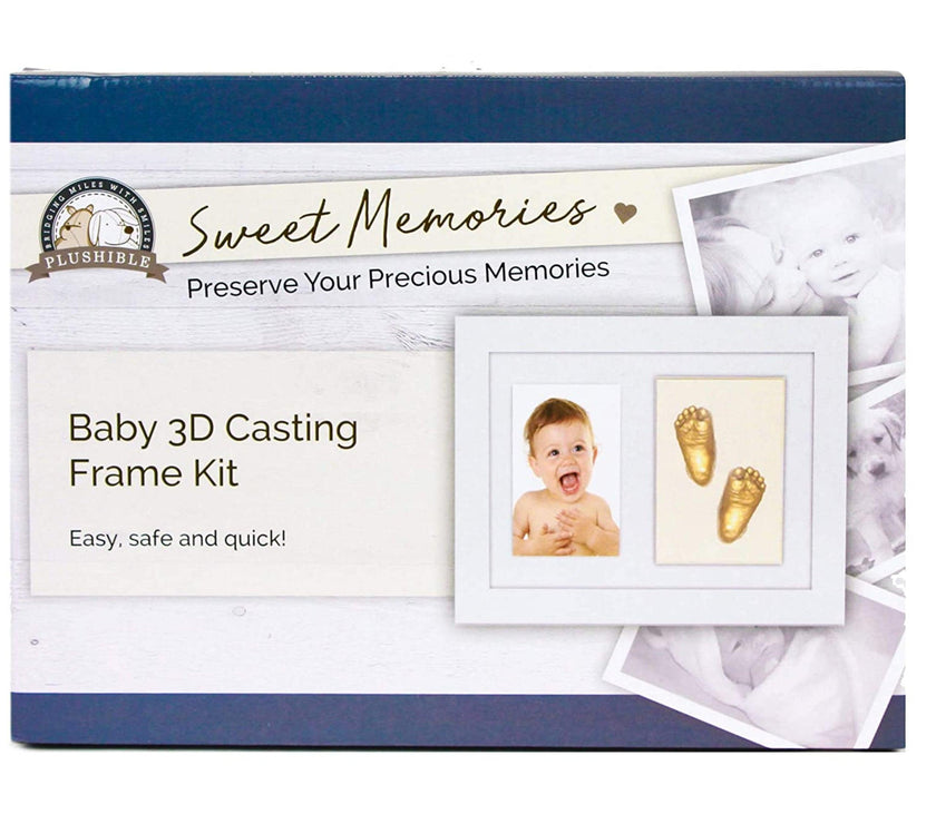 Plushible Frame 3D Casting Kit with 4x6 Photo and Shadowbox (Gold) - OrangeOnions Wholesale