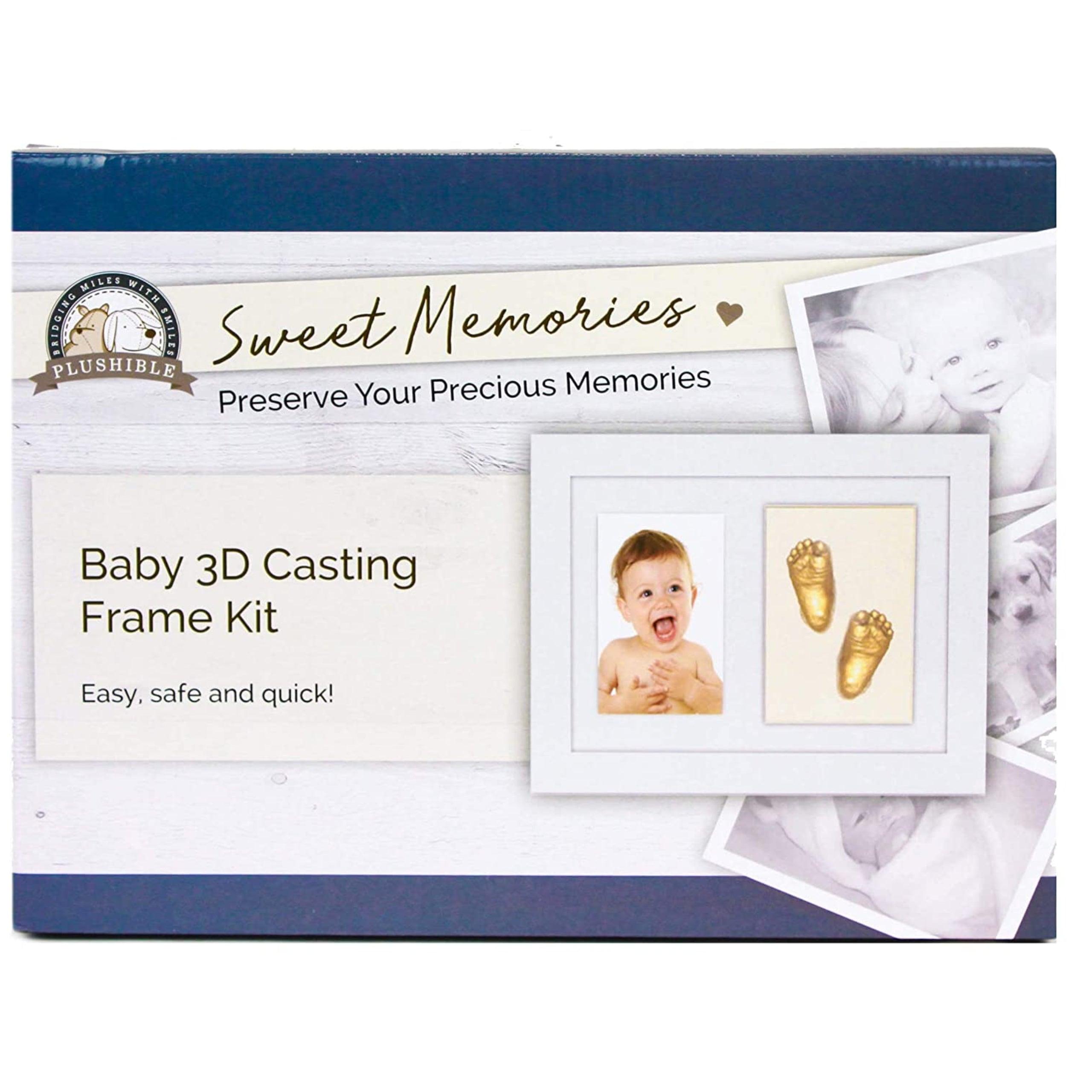 Plushible Frame 3D Casting Kit with 4x6 Photo and Shadowbox (Gold) - OrangeOnions Wholesale