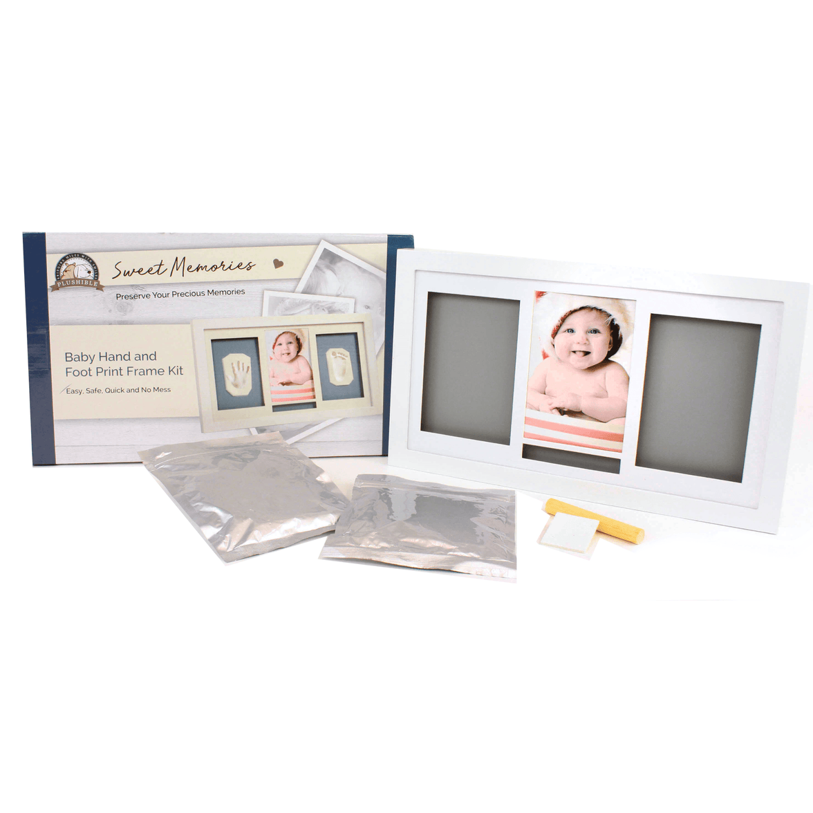 Plushible Frame 4x6 Photo and Shadowbox Frame with Imprint kit (3 Section) - OrangeOnions Wholesale