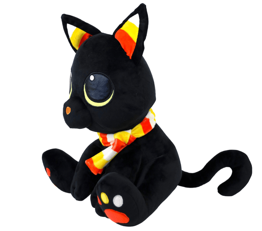 Plushible Halloween Plush 8 Inch Cat Candy Corn Cory - OrangeOnions Wholesale