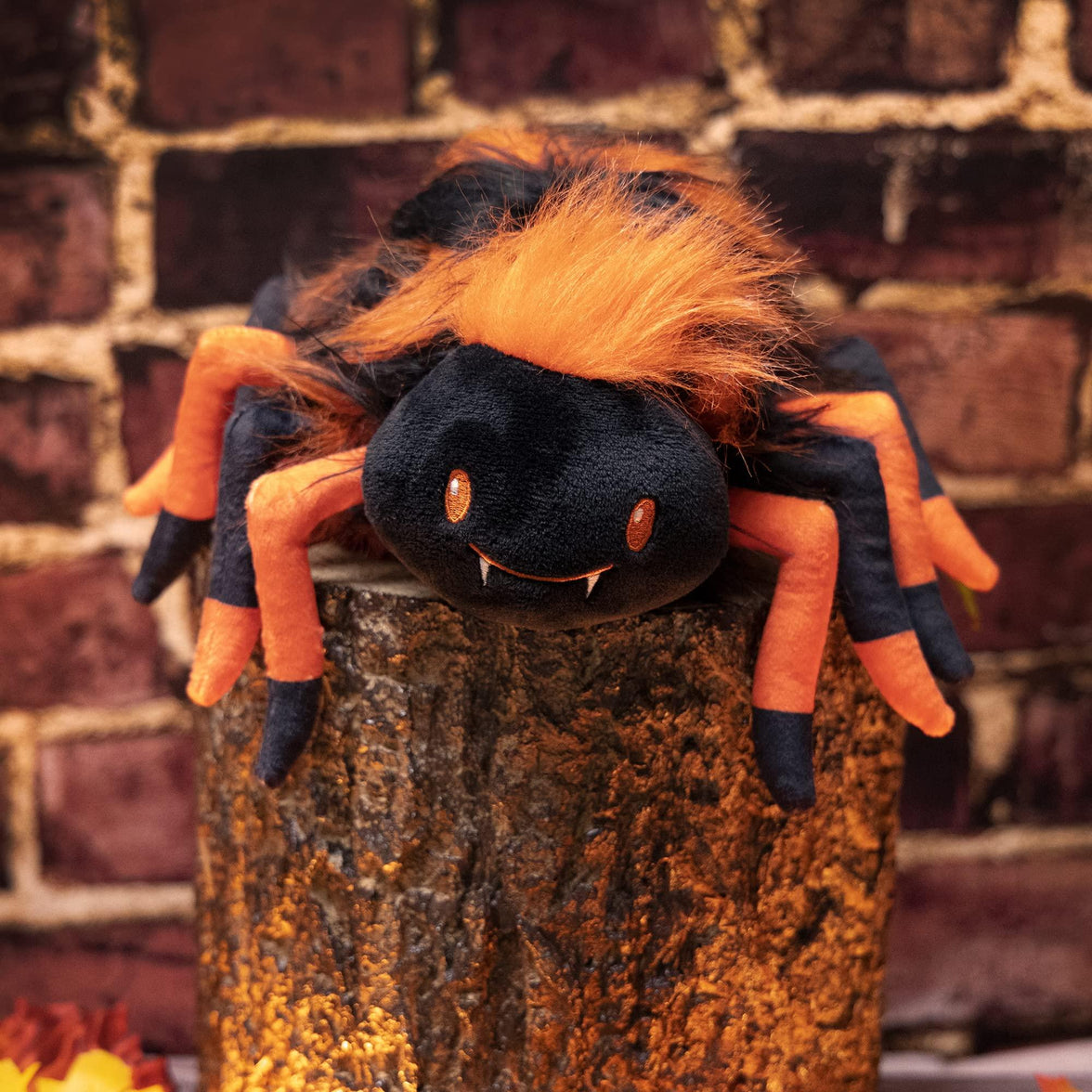 Plushible Halloween Plush 8 Inch Fonzie the Spider - OrangeOnions Wholesale