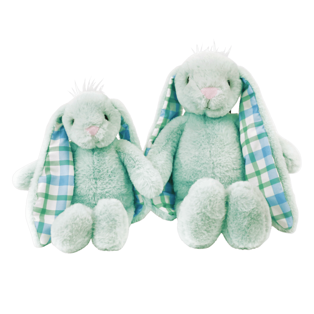 Plushible Plaid Eared Bunny Green - OrangeOnions Wholesale