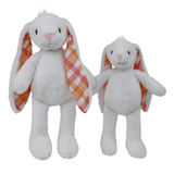 Plushible Plaid Eared Bunny White - OrangeOnions Wholesale