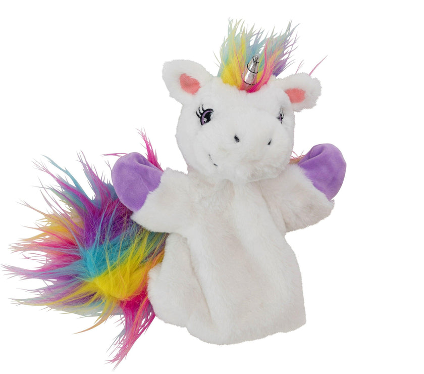 Plushible Unicorn Hand Puppet - OrangeOnions Wholesale