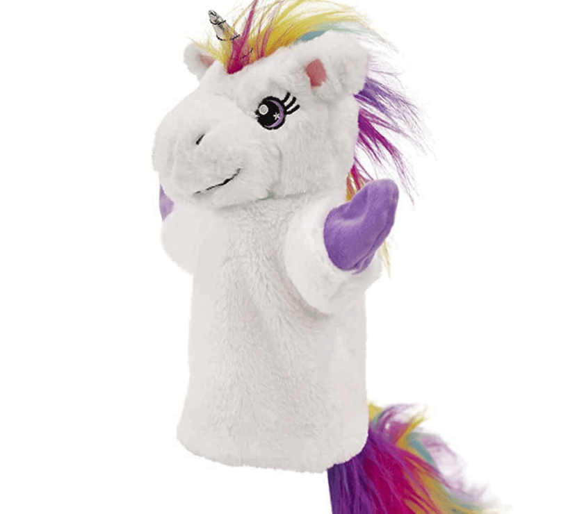 Plushible Unicorn Hand Puppet - OrangeOnions Wholesale