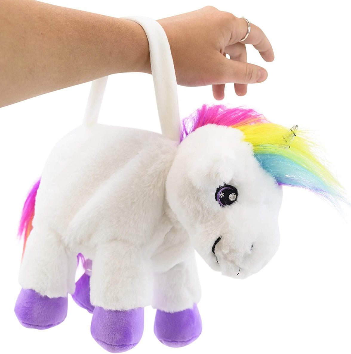 Plushible Unicorn Plush Purse - OrangeOnions Wholesale