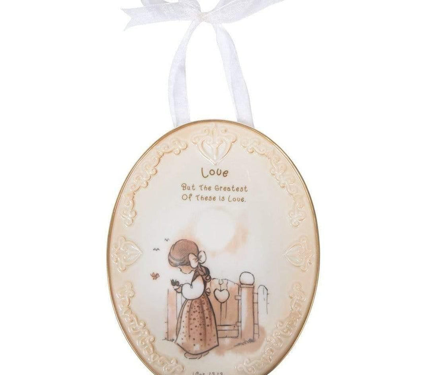 Precious Moments Love Plaque With Ribbon Hanger