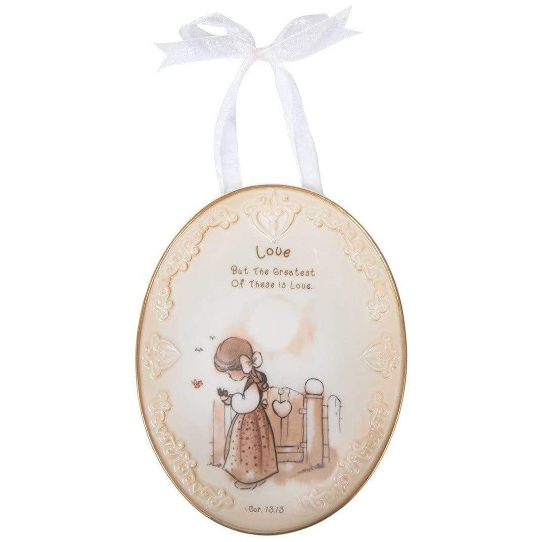 Precious Moments Love Plaque With Ribbon Hanger