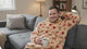 Teddy Hearts Snugible 2-in-1 Blanket Hoodie & Pillow