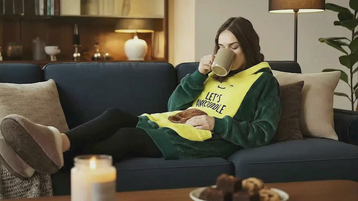 Avocado Snugible 2-in-1 Blanket Hoodie & Pillow