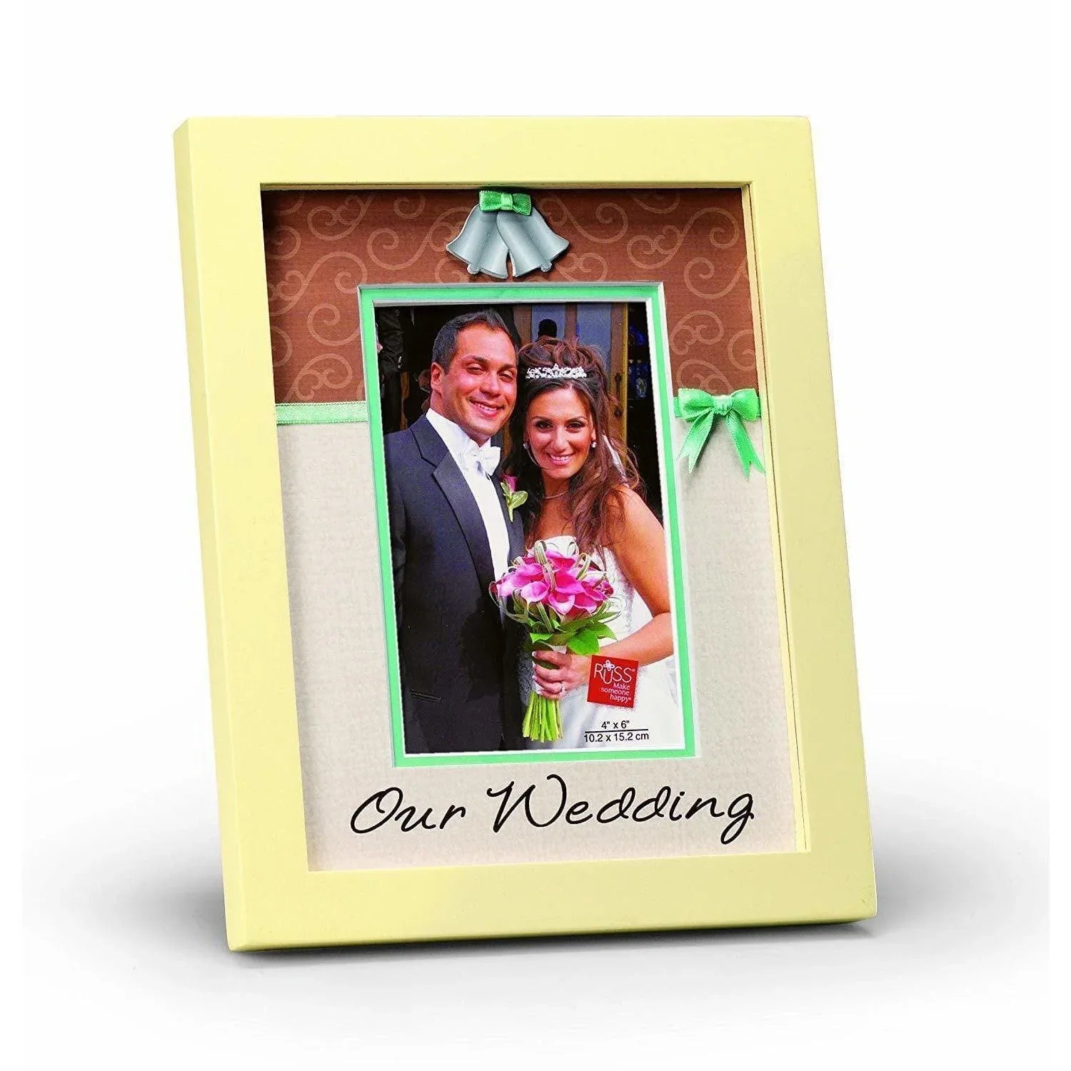 Russ Our Wedding Day Wood Frame, 4 by 6-Inch