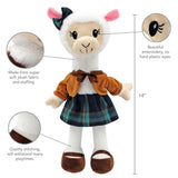 Sharewood Forest Friends 14 Inch Rag Doll Aria the Alpaca - OrangeOnions Wholesale