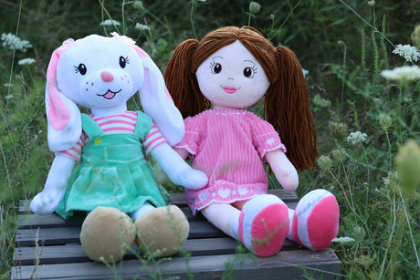 Sharewood Forest Friends 18 Inch Rag Doll Brie the Bunny - OrangeOnions Wholesale