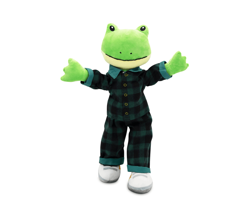 Sharewood Forest Friends 18 Inch Rag Doll Freddy the Frog - OrangeOnions Wholesale