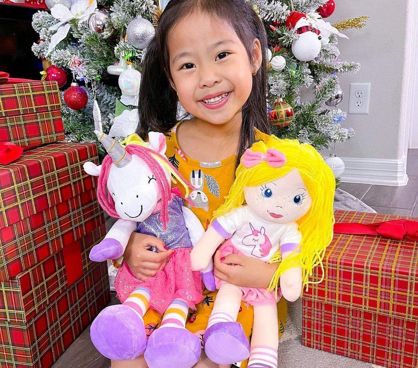 Sharewood Forest Friends 18 Inch Rag Doll Piper the Unicorn - OrangeOnions Wholesale