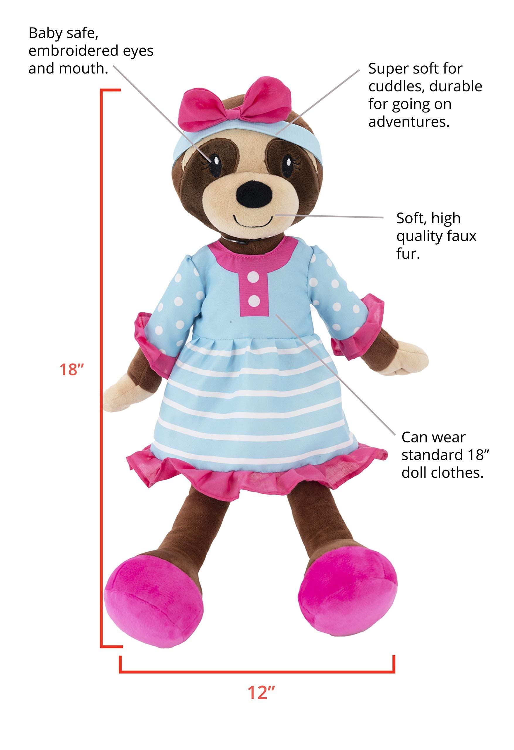 Sharewood Forest Friends 18 Inch Rag Doll Sofie the Sloth - OrangeOnions Wholesale