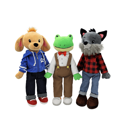 Sharewood Forest Friends 18 Inch Rag Doll Walter the Wolf - OrangeOnions Wholesale