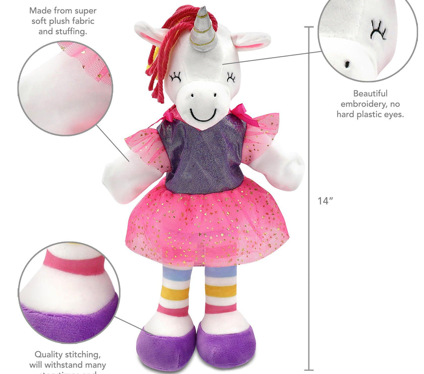 Sharewood Forest Friends Hand Puppet Piper the Unicorn - OrangeOnions Wholesale