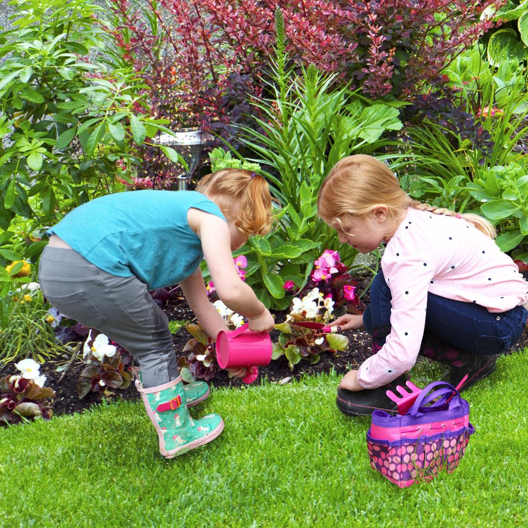 Taylor Toy Children's Gardening Set in Pink and Blue - OrangeOnions Wholesale