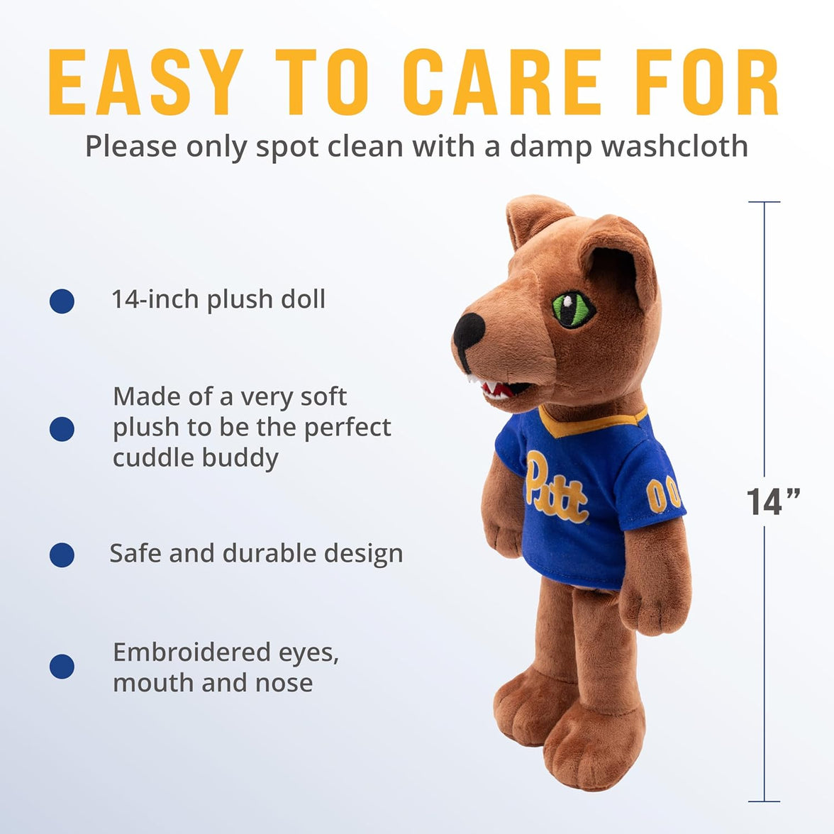 University of Pittsburgh Roc The Panther 14” Plush Figure