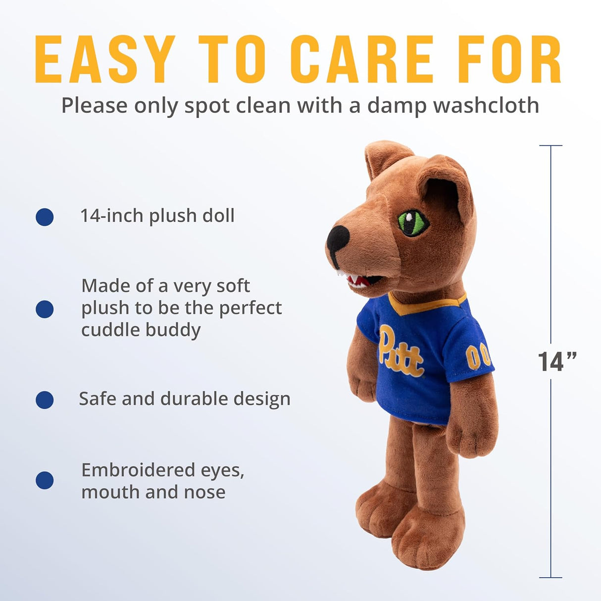 University of Pittsburgh Roc The Panther 14” Plush Figure