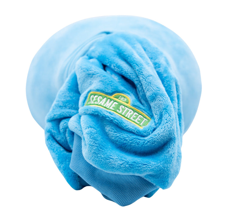 Sesame Street | Cookie Monster Kids Snugible 2-in-1 Blanket Hoodie & Pillow