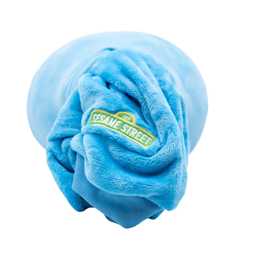 Sesame Street | Cookie Monster Kids Snugible 2-in-1 Blanket Hoodie & Pillow