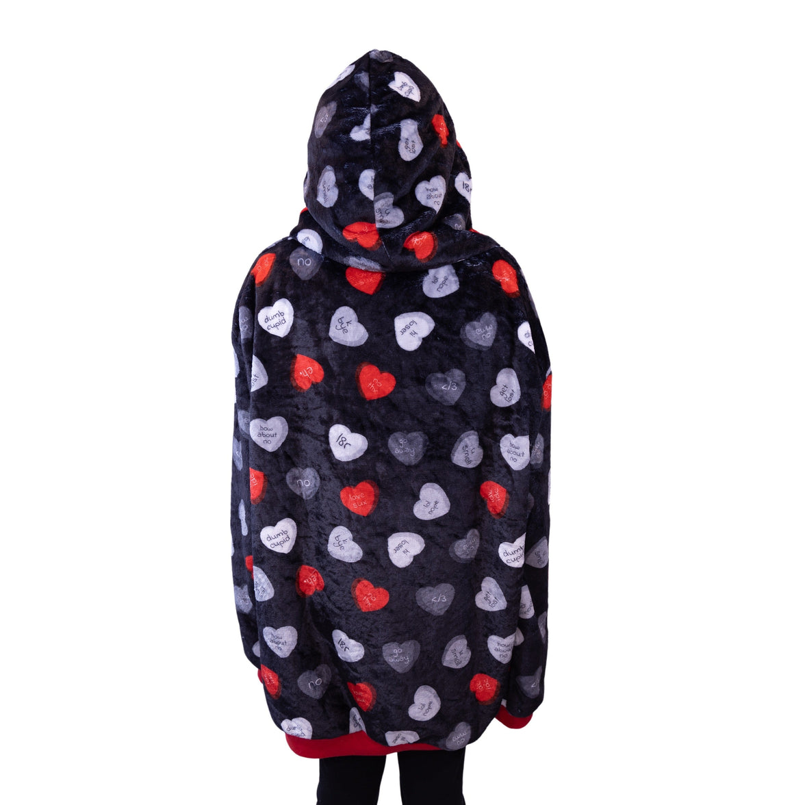 Love Sux Snugible 2-in-1 Blanket Hoodie & Pillow