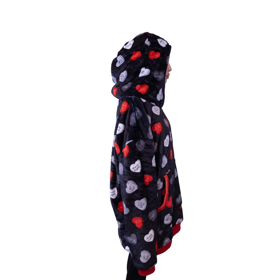 Love Sux Snugible 2-in-1 Blanket Hoodie & Pillow