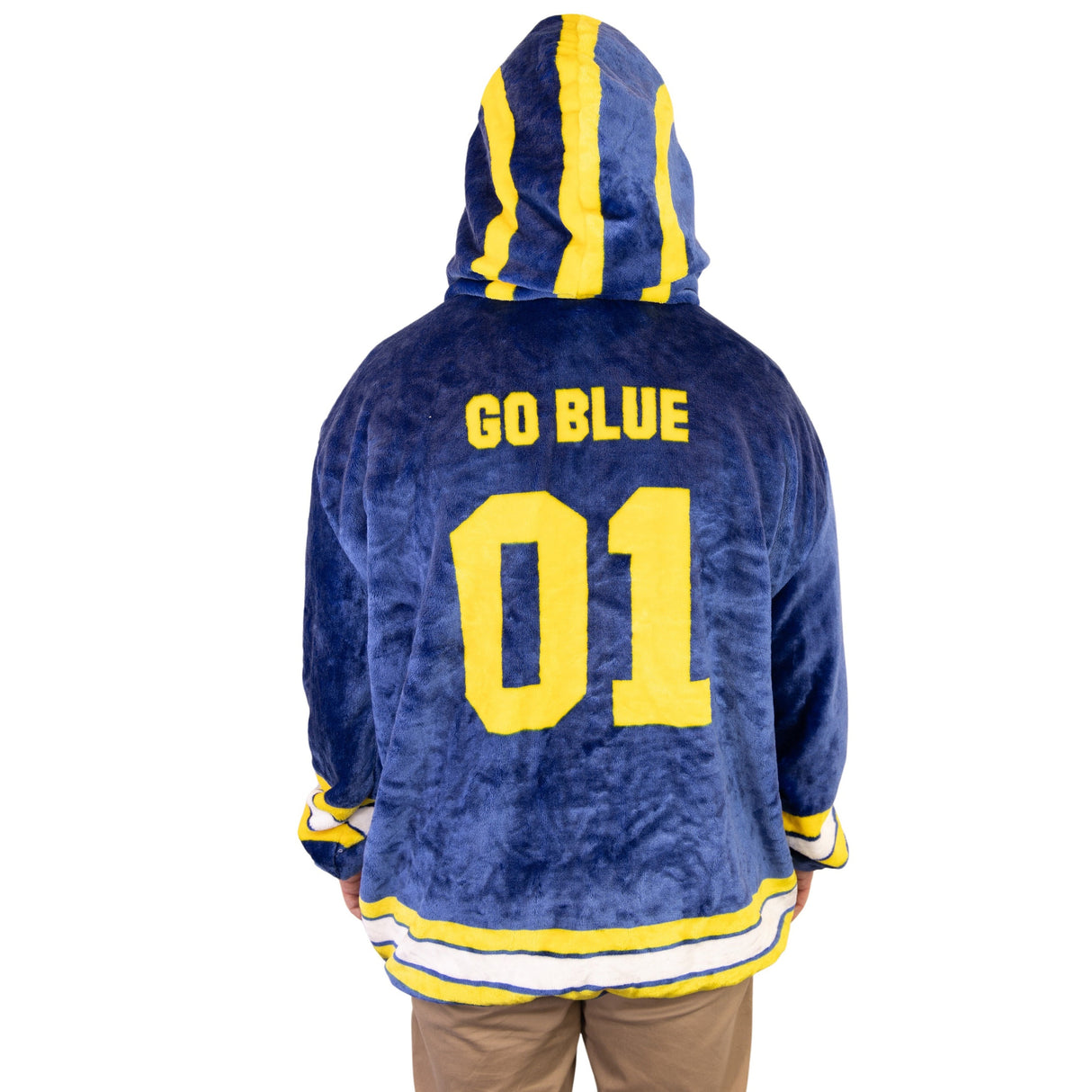 University of Michigan Helmet Snugible 2-in-1 Blanket Hoodie & Pillow
