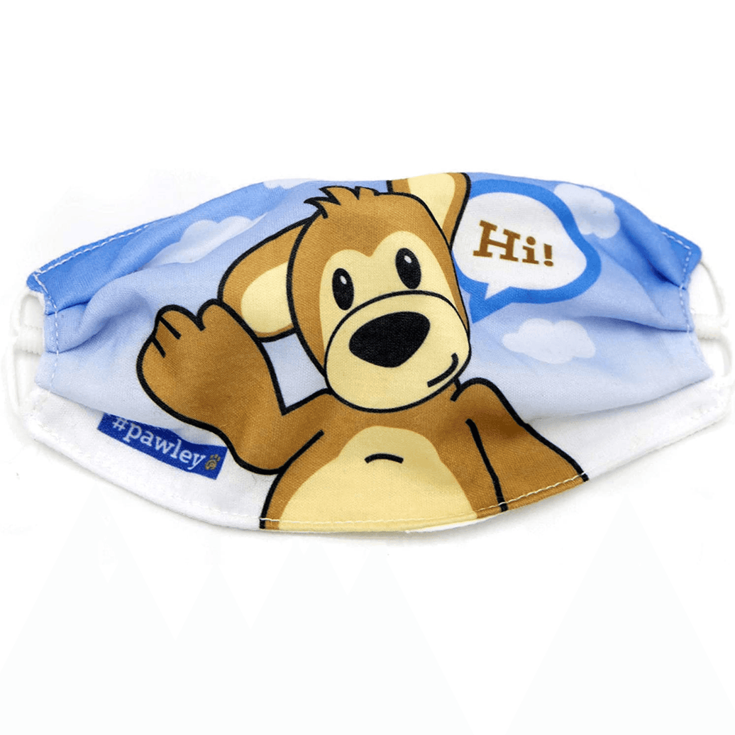 Plushible Face Masks Bear "Hi" (Single) - OrangeOnions Wholesale
