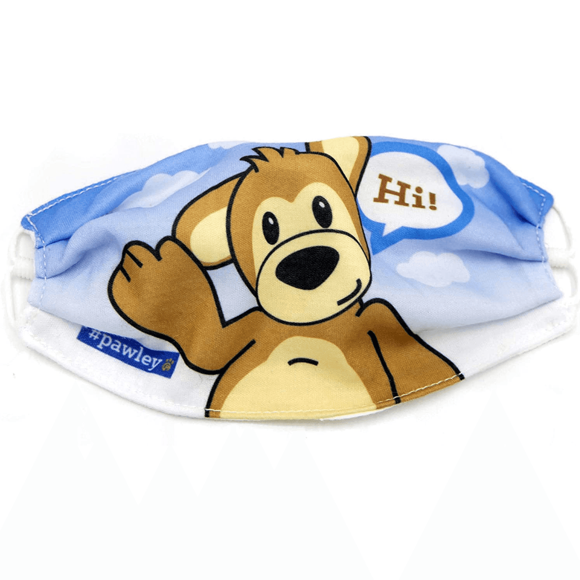 Plushible Face Masks Bear "Hi" (Single) - OrangeOnions Wholesale