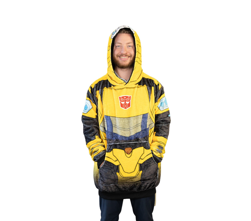Hasbro | Transformers Bumble Bee Snugible 2-in-1 Blanket Hoodie & Pillow