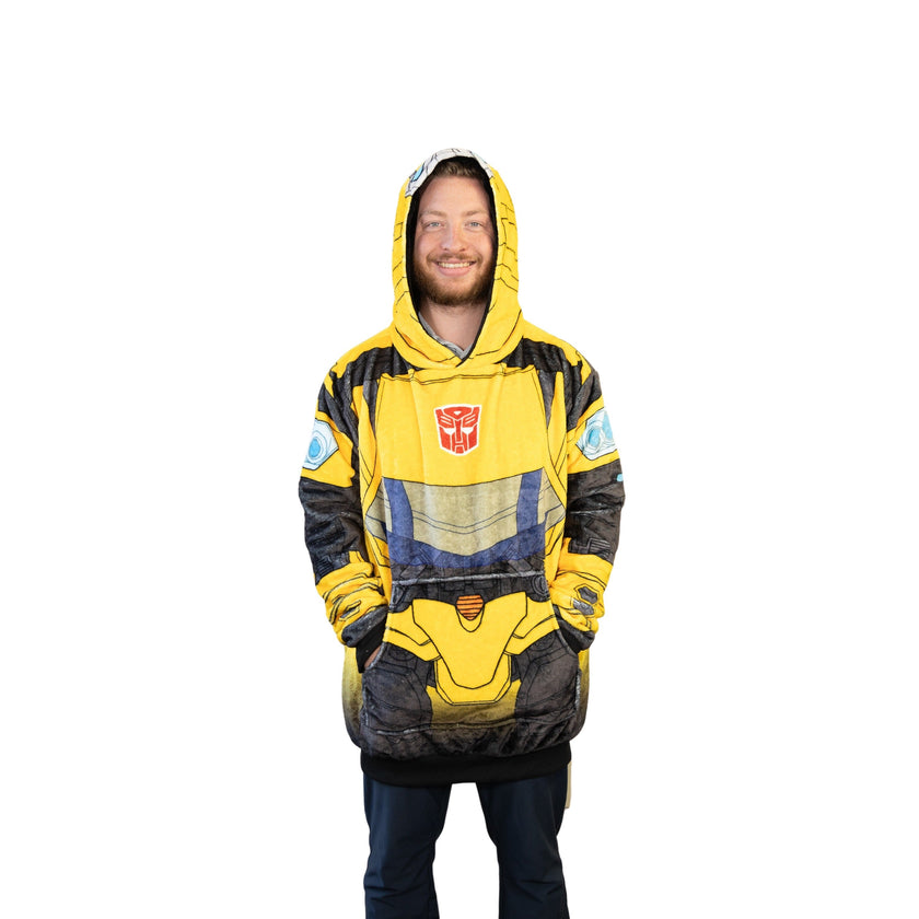 Hasbro | Transformers Bumble Bee Snugible 2-in-1 Blanket Hoodie & Pillow