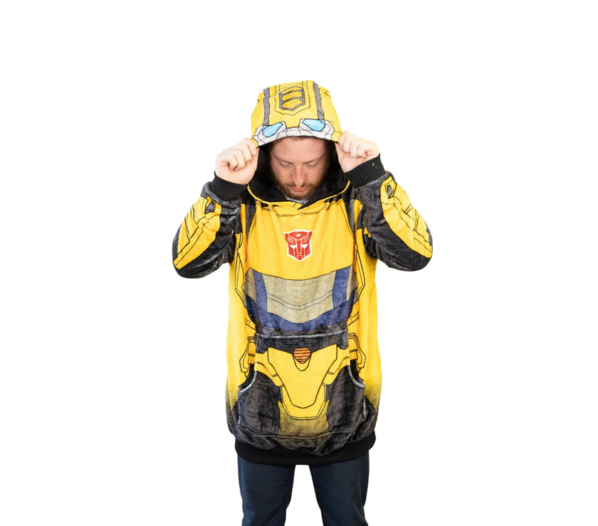 Hasbro | Transformers Bumble Bee Snugible 2-in-1 Blanket Hoodie & Pillow
