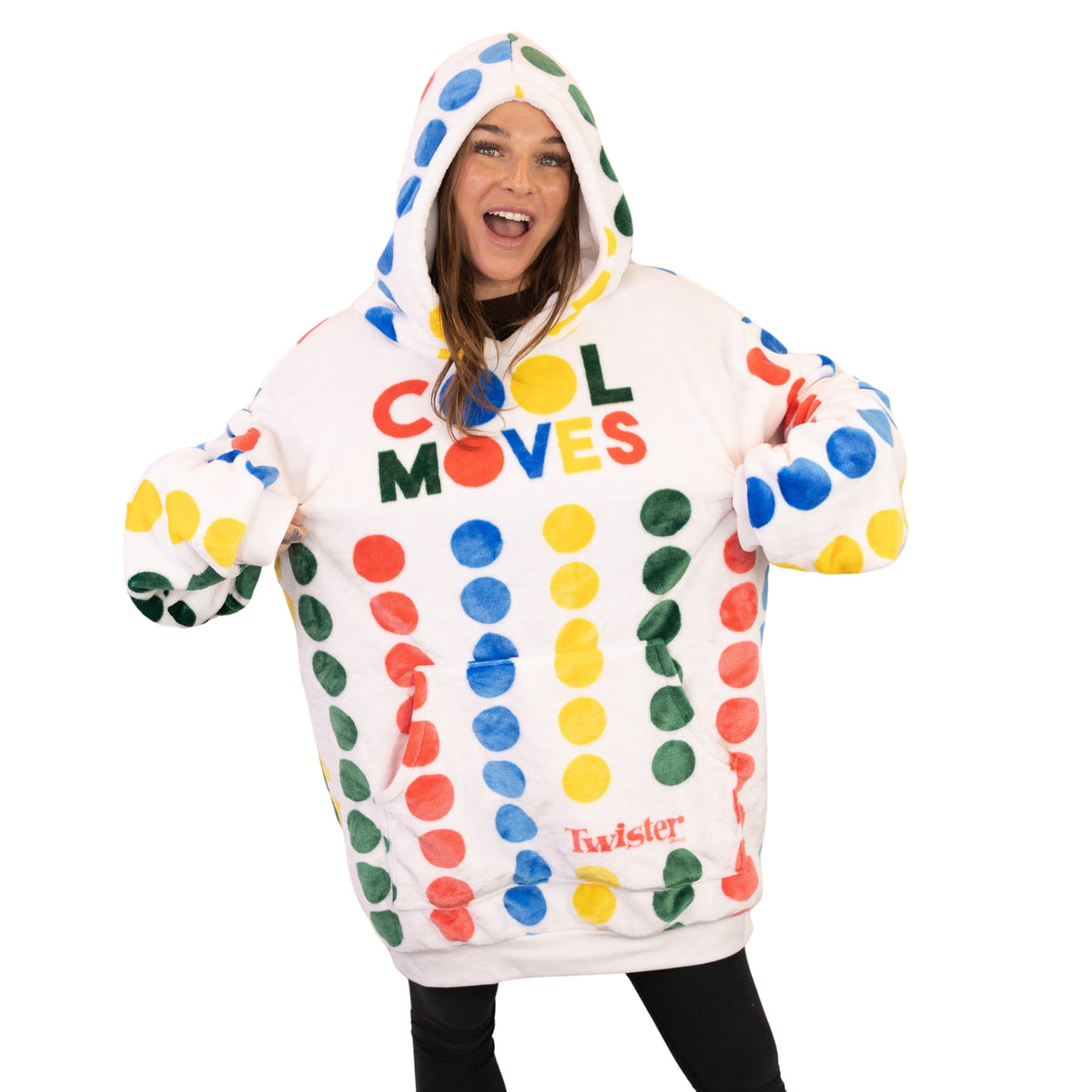 Hasbro | Twister Snugible 2-in-1 Blanket Hoodie & Pillow