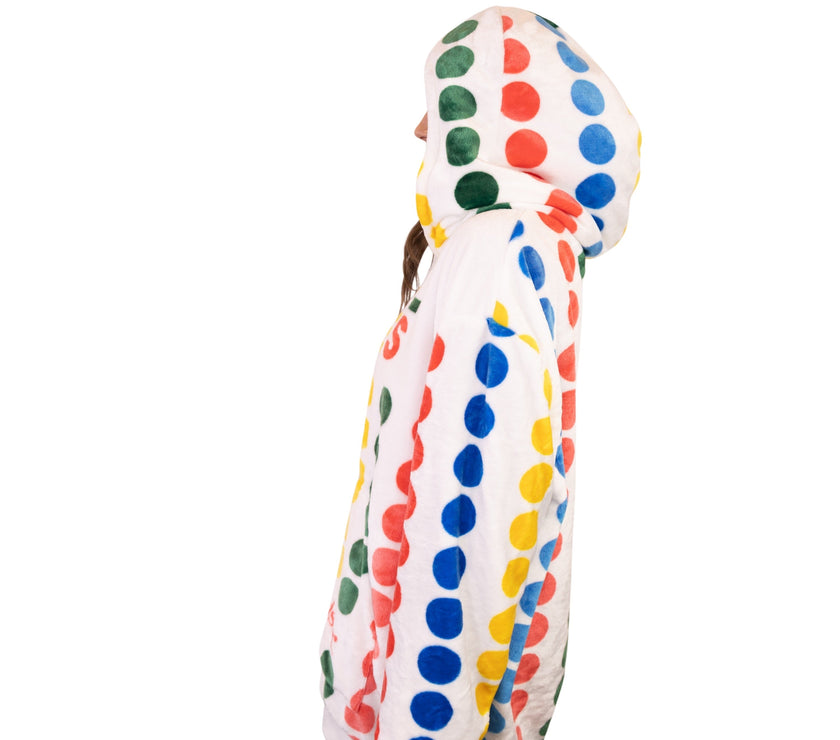Hasbro | Twister Snugible 2-in-1 Blanket Hoodie & Pillow