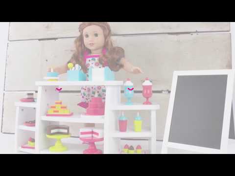 Playtime by Eimmie Doll Food & Bakery Set - Doll Accessories - Bakery Toys for 18 inch Doll